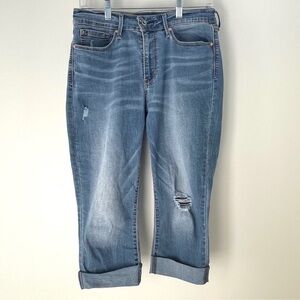 Denizen From Levi’s High-rise Slim Crop Women’s Jeans distressed medium wash 26